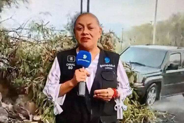 Reporter and live cameraman run over during rains in Monterrey