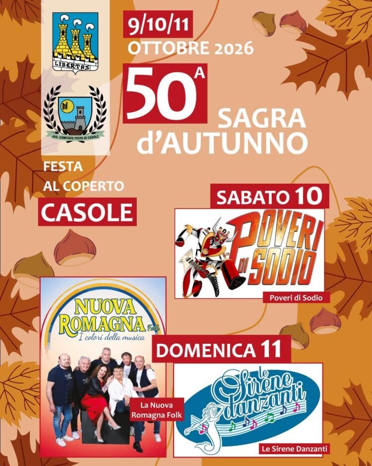 The Autumn Festival returns to Casole: two days of celebration for the 50th anniversary