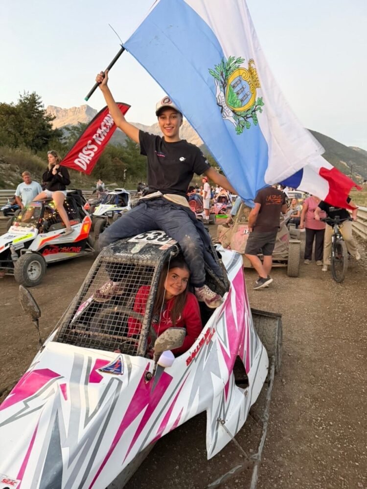 Autocross, the San Marino Lola Dall’Olmo finishes second among the girls in the SEAC Challenge