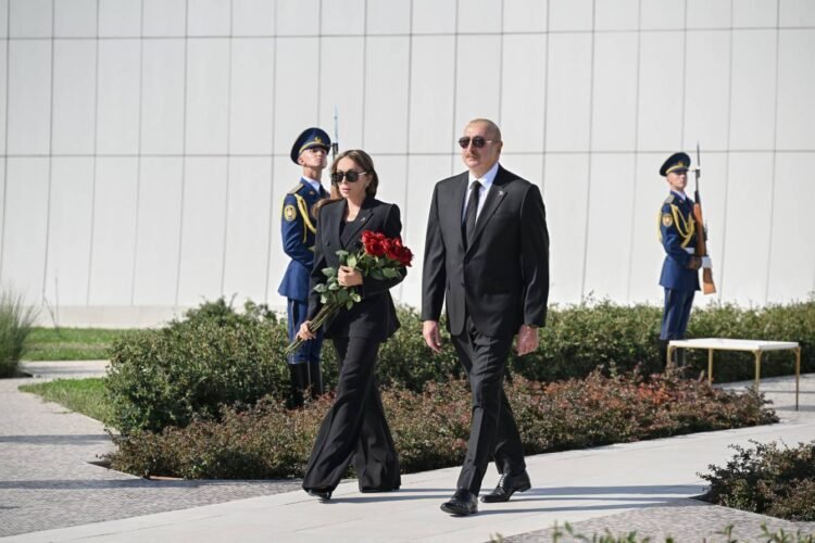Footage of President Ilham Aliyev’s visit to Victory Park with First Lady Mehriban Aliyeva posted on his social media (VIDEO)