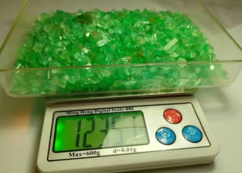 About 6,000 carats of emerald were sold