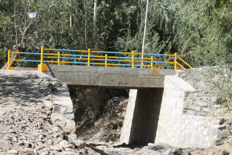 A bridge was built in Maidan City at a cost of 1.3 million Afghanis
