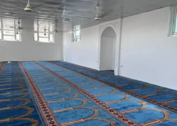 Kabul; A mosque was opened in the capital terminal of the refugee camp