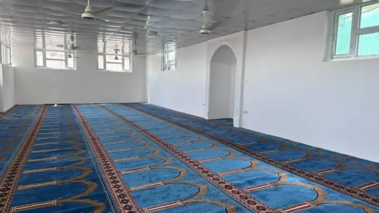 Kabul; A mosque was opened in the capital terminal of the refugee camp