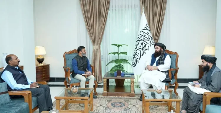 The Minister of Foreign Affairs held an introductory meeting with the Chargé d’affaires of India in Kabul