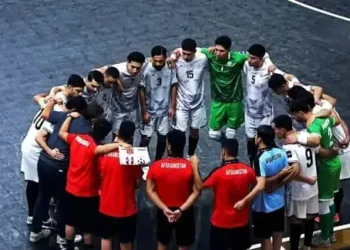 Afghanistan futsal team defeated Peru