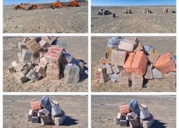 More than four tons of smuggled drugs were burned in Nimroz