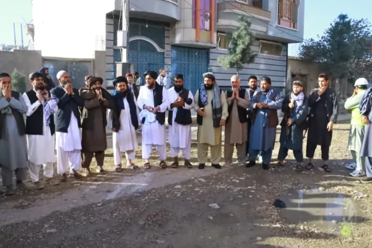 The asphalting of a road has started in Balkh at the cost of nearly 9 million Afghanis