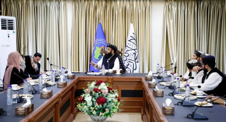 The Minister of Refugees and Returnees met with the new head of UNAMA in Afghanistan