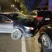 in Marino, car loses control on the highway and hits two parked cars