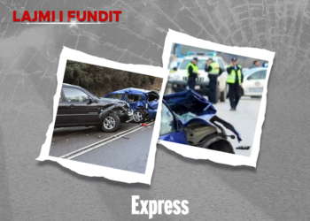 Accident in Vushtrri – The car falls from the bridge, the driver is urgently sent for medical treatment
