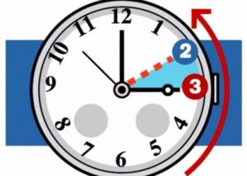 Solar time returns, hands turning back on the night between Saturday and Sunday